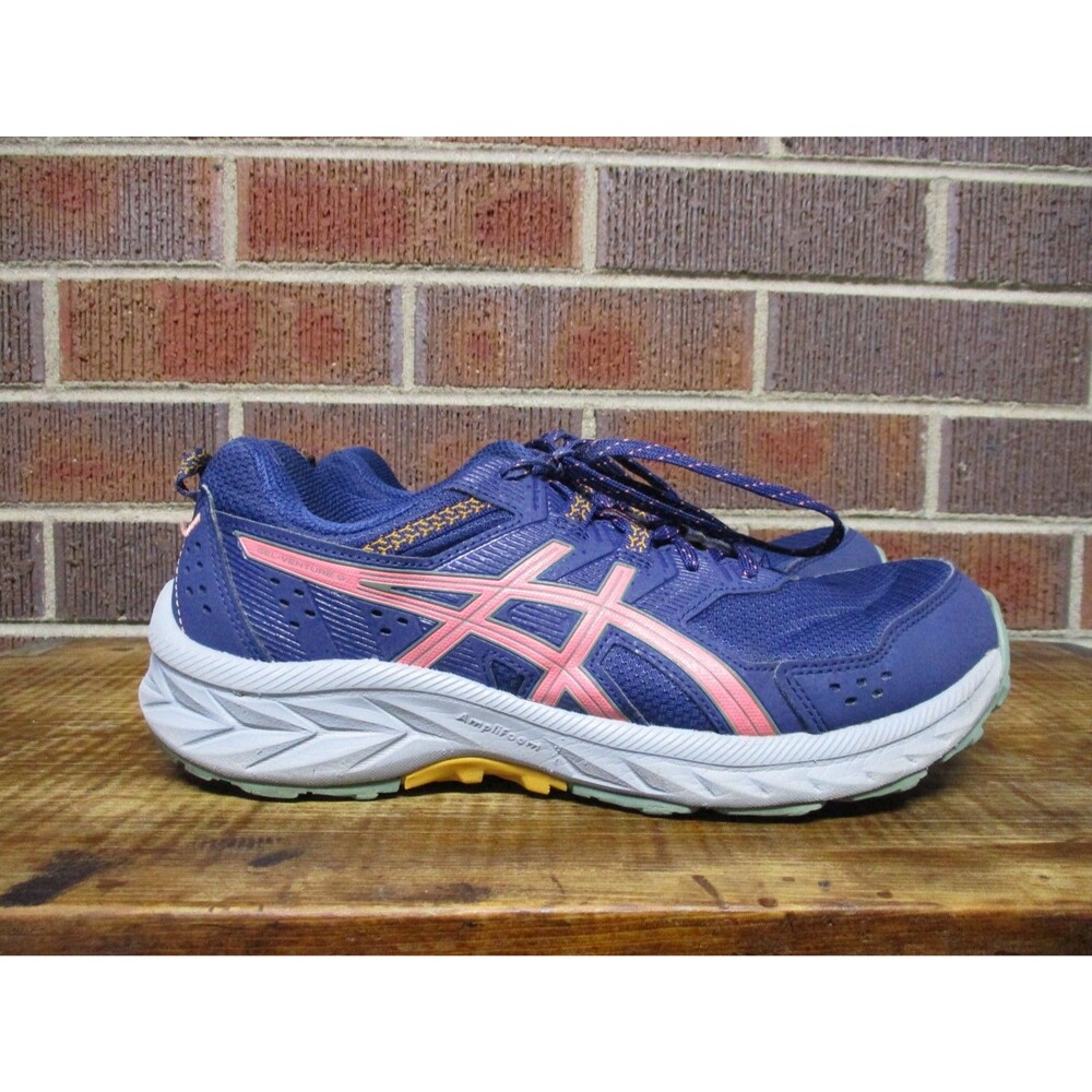 Asics Womens Gel Venture 9 1012B314 Blue Running Shoes Sneakers Size 8.5 D Wide